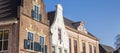 Panorama of historic buildings at the market square of Steenwijk Royalty Free Stock Photo