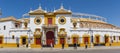 Panorama of the historic bullring in Sevilla