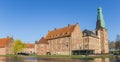 Panorama of the historic castle in Raesfeld Royalty Free Stock Photo
