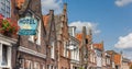 Panorama of historic gables in Edam Royalty Free Stock Photo