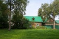 Panorama of historic houses in the Goritsky monastery. Pereslavl-Zalessky. Russia. Royalty Free Stock Photo