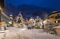 Panorama of the historic town of Hallstatt, Austria