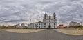 Panorama of Holy Spirit Cathedral, Minsk, Belarus Royalty Free Stock Photo