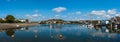 Panorama of Hooe Lake in Plymouth in Devon