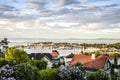 Panorama of Horten located on Oslofjord, Norway Royalty Free Stock Photo