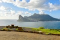 Hout Bay as seen from Chapman`s Peak Drive, Cape Town, South Africa Royalty Free Stock Photo