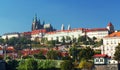 Panorama of Hradcany and Prague Castle Royalty Free Stock Photo