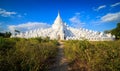 Panorama of Hsinbyume pagoda, Mingun, Mandalay, Myanmar