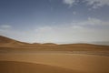 Huge dunes of the desert. Growth of deserts on Earth Royalty Free Stock Photo