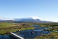 Panorama from Hvitarvatn area, Iceland rural landscape Royalty Free Stock Photo