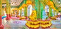 Panorama of image house of Kyauktawgyi Buddha Temple, Mandalay,