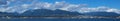 Panorama Image of North Vancouver in a Sunny Day Royalty Free Stock Photo