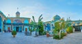 Panorama of Imamzadeh Ahmad mosque, Isfahan, Iran