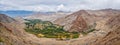 Panorama of Indus valley in Himalayas. Ladakh, India