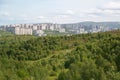 Panorama of the inhabited residential district of the city of Murmansk