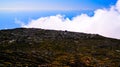 Panorama inside caldera of Pico volcano, Azores, Portugal Royalty Free Stock Photo