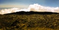 Panorama inside caldera of Pico volcano, Azores, Portugal Royalty Free Stock Photo