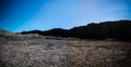 Panorama inside caldera of Pico volcano, Azores, Portugal Royalty Free Stock Photo