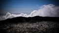 Panorama inside caldera of Pico volcano, Azores, Portugal Royalty Free Stock Photo