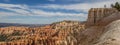 Panorama of Inspiration Point in Bryce Canyon Royalty Free Stock Photo