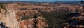 Panorama from Inspiration Point, Bryce Canyon, Utah Royalty Free Stock Photo