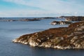 Panorama of an island coastline in Norway