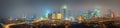 Panorama of Istanbul and Bosporus at night Royalty Free Stock Photo