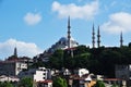 Panorama of Istanbul. View of the Suleymaniye Mosque in Istanbul.