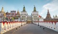 Panorama of Izmailovsky Kremlin in Moscow