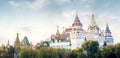 Panorama of Izmailovsky Kremlin, Moscow, Russia Royalty Free Stock Photo