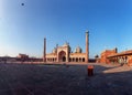 Panorama with Jama Masjid mosque. Delhi, India. Royalty Free Stock Photo