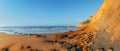 Panorama of Jan Juc Beach, Great Ocean Road, Victoria, Australia