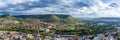 Panorama of Jena in Thuringia on an autumnal October day Royalty Free Stock Photo