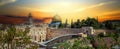 Panorama of Jerusalem old city Royalty Free Stock Photo