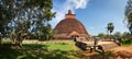 Panorama of Jetavanaramaya Dagoba, Anuradhapura, Sri Lanka Royalty Free Stock Photo