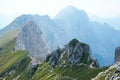 Panorama from Jof di Montasio Royalty Free Stock Photo