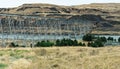 Panorama of the Joso High Bridge crossing the Snake River near Starbuck in Washington, USA