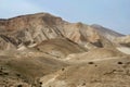 Panorama of Judean desert, it lies east of Jerusalem and descends to Dead Sea,Israel Royalty Free Stock Photo