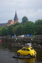 Panorama of Kaliningrad historical city center. Royalty Free Stock Photo