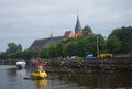 Panorama of Kaliningrad historical city center. Royalty Free Stock Photo