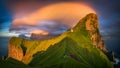 Kallur lighthouse panorama Royalty Free Stock Photo