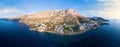 Panorama of Kalymnos island, Greece Royalty Free Stock Photo