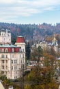 Panorama of Karlovy Vary,Czech republic