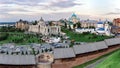 Panorama of Kazan on the Kazanka River Royalty Free Stock Photo