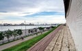 Panorama of Kazan on the Kazanka River view from the Kazan Kremlin Royalty Free Stock Photo