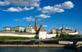 Panorama of Kazan Kremlin in summer, Tatarstan, Russia