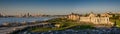 Panorama of Kazan and river Kazanka, Palace of Farmers, Kremlin embankment