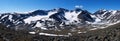 Panorama of Kebnekaise massif Royalty Free Stock Photo