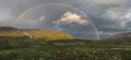 Rainbow in the mountains Khibiny