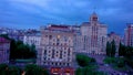 Top panorama of Khreshchatyk avenue housing, Kyiv, Ukraine